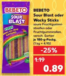 Kaufland BEBETO Sour Blast oder Wacky Sticks Angebot