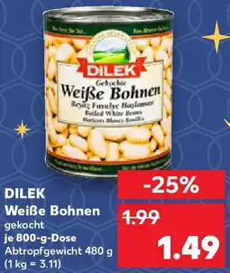 Kaufland DILEK Weiße Bohnen Angebot