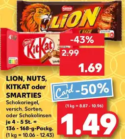 Kaufland LION, NUTS, KITKAT oder SMARTIES Angebot