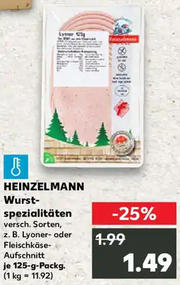 Kaufland HEINZELMANN Wurstspezialitäten Angebot