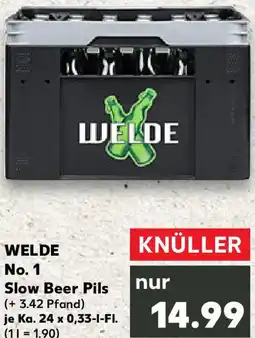 Kaufland WELDE No. 1 Slow Beer. Pils Angebot