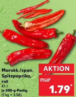 Kaufland Marokk./span. Spitzpaprika, rot Angebot