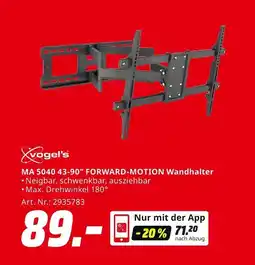 MediaMarkt Vogel's ma 5040 43-90 forward-motion wandhalter Angebot