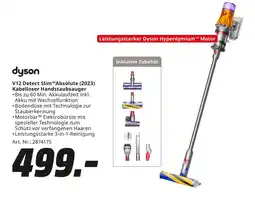 MediaMarkt Dyson v12 detect slim absolute (2023) kabelloser handstaubsauger Angebot