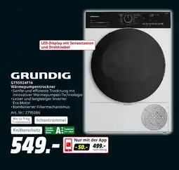 MediaMarkt Grundig wärmepumpentrockner Angebot