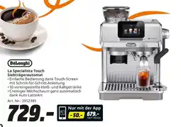 MediaMarkt Delonghi la specialista touch siebträgerautomat Angebot