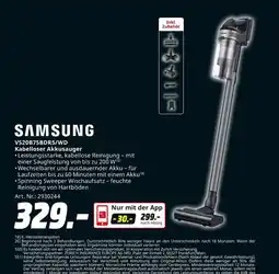 MediaMarkt Samsung vs20b75bdr5/wd kabelloser akkusauger Angebot