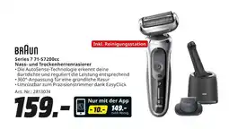 MediaMarkt Braun series 7 71-s7200cc nass- und trockenherrenrasierer Angebot