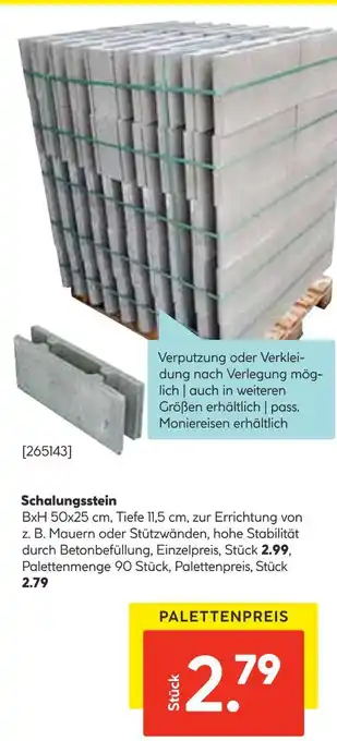 Hellweg Schalungsstein Angebot