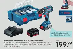 Hellweg Bosch akku-bohrschrauber-set „gsr 18v-28 professional“ Angebot