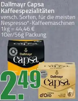 Ihr Frischmarkt Dallmayr Capsa Kaffeespezialitäten Angebot