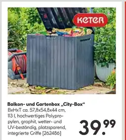 Hellweg Keter balkon- und gartenbox city-box Angebot