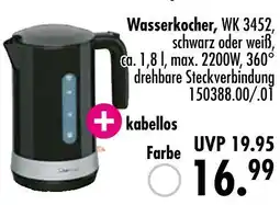 Möbel Boss Wasserkocher, wk 3452 Angebot