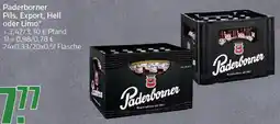 Ihr Frischmarkt Paderborner Pils, Export, Hell oder Limo Angebot