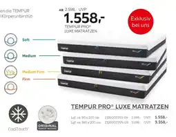 XXXLutz Tempur tempur pro luxe matratzen Angebot