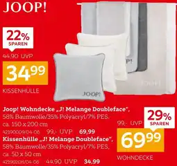 XXXLutz Joop! wohndecke „j! melange doubleface“ oder kissenhülle „j! melange doubleface“ Angebot