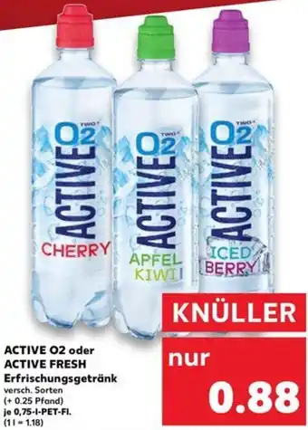 Kaufland ACTIVE 02 oder ACTIVE FRESH Erfrischungsgetränk Angebot