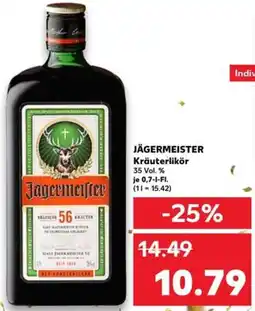 Kaufland JÄGERMEISTER Kräuterlikör Angebot