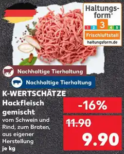 Kaufland K-WERTSCHÄTZE Hackfleisch gemischt Angebot