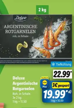 Lidl Deluxe argentinische rotgarnelen Angebot