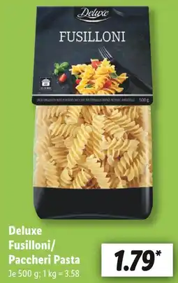 Lidl Deluxe fusilloni/paccheri pasta Angebot