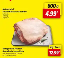 Lidl Metzgerfrisch frische hähnchen-brustfilets Angebot