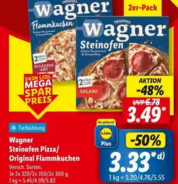 Lidl Wagner steinofen pizza/original flammkuchen Angebot