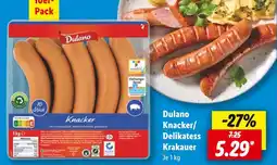 Lidl Dulano knacker/delikatess krakauer Angebot