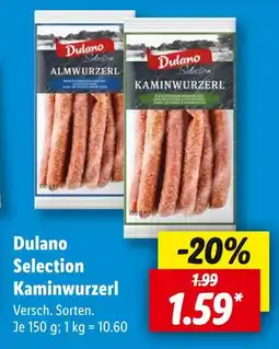 Lidl Dulano selection kaminwurzerl Angebot