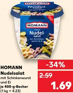 Kaufland HOMANN Nudelsalat Angebot