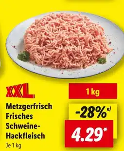 Lidl Metzgerfrisch frisches schweine-hackfleisch Angebot