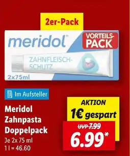 Lidl Meridol zahnpasta doppelpack Angebot