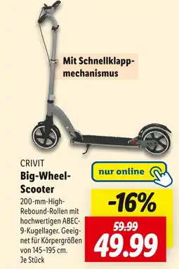 Lidl Crivit big-wheel-scooter Angebot