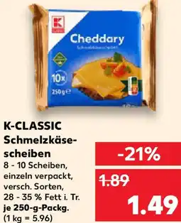 Kaufland K-CLASSIC Schmelzkäsescheiben Angebot