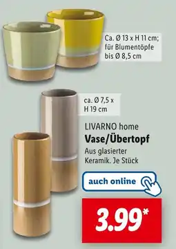 Lidl Livarno home vase/übertopf Angebot