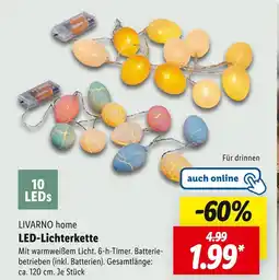 Lidl Livarno home led-lichterkette Angebot