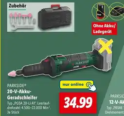 Lidl Parkside 20-v-akku-geradschleifer Angebot