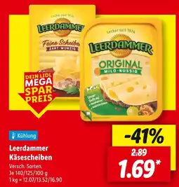 Lidl Leerdammer käsescheiben Angebot