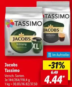 Lidl Jacobs tassimo Angebot