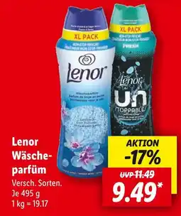 Lidl Lenor wäscheparfüm Angebot