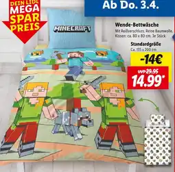 Lidl Minecraft wende-bettwäsche Angebot