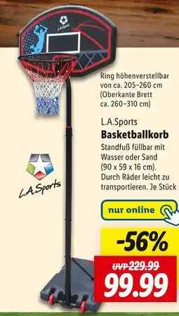 Lidl L.a.sports basketballkorb Angebot