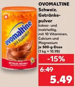 Kaufland OVOMALTINE Schweiz. Getränkepulver Angebot