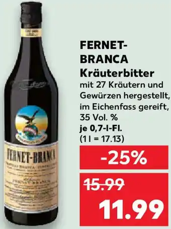 Kaufland FERNET-BRANCA Kräuterbitter Angebot