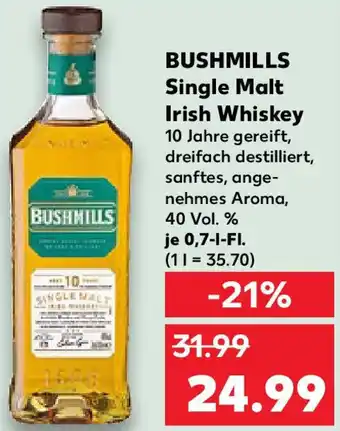 Kaufland BUSHMILLS Single Malt Irish Whiskey Angebot