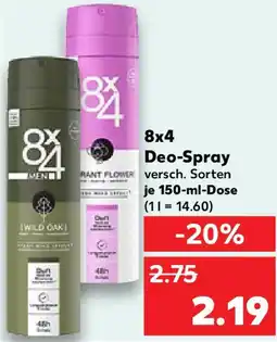 Kaufland 8x4 Deo-Spray Angebot