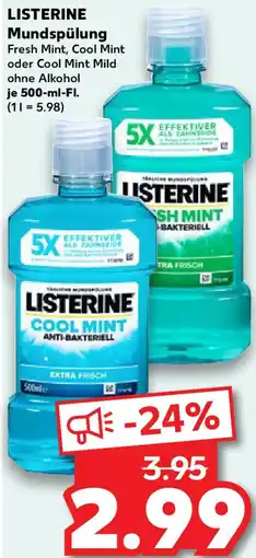 Kaufland LISTERINE Mundspülung Angebot