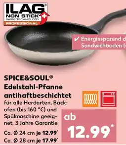 Kaufland SPICE&SOUL Edelstahl-Pfanne antihaftbeschichtet Angebot