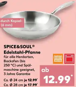 Kaufland SPICE&SOUL Edelstahl-Pfanne Angebot