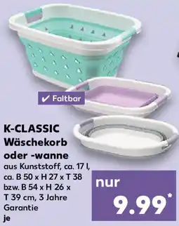 Kaufland K-CLASSIC Wäschekorb oder wanne Angebot